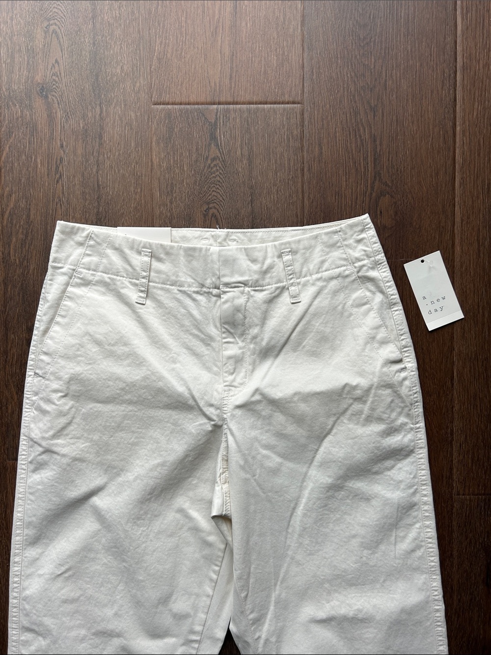 NWT a new day High Rise Straight Cream Pants Size 6 | Cream Pants | Business - Picture 3 of 7